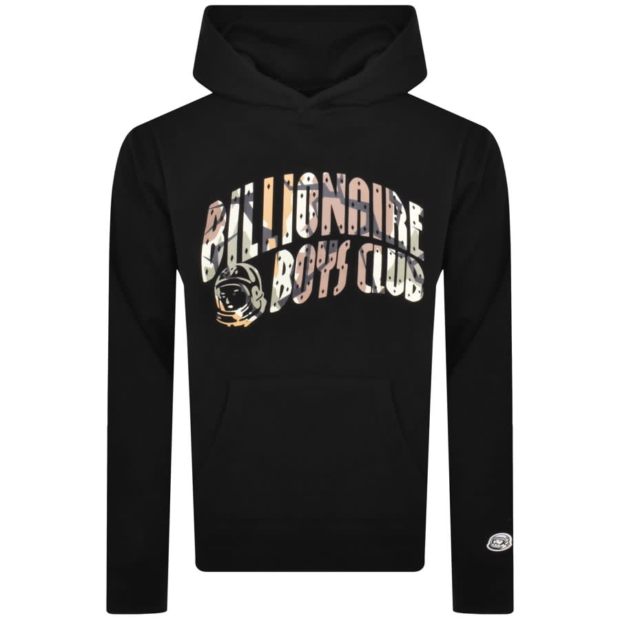 Image number 1 for Billionaire Boys Camo Arch Logo Hoodie Black