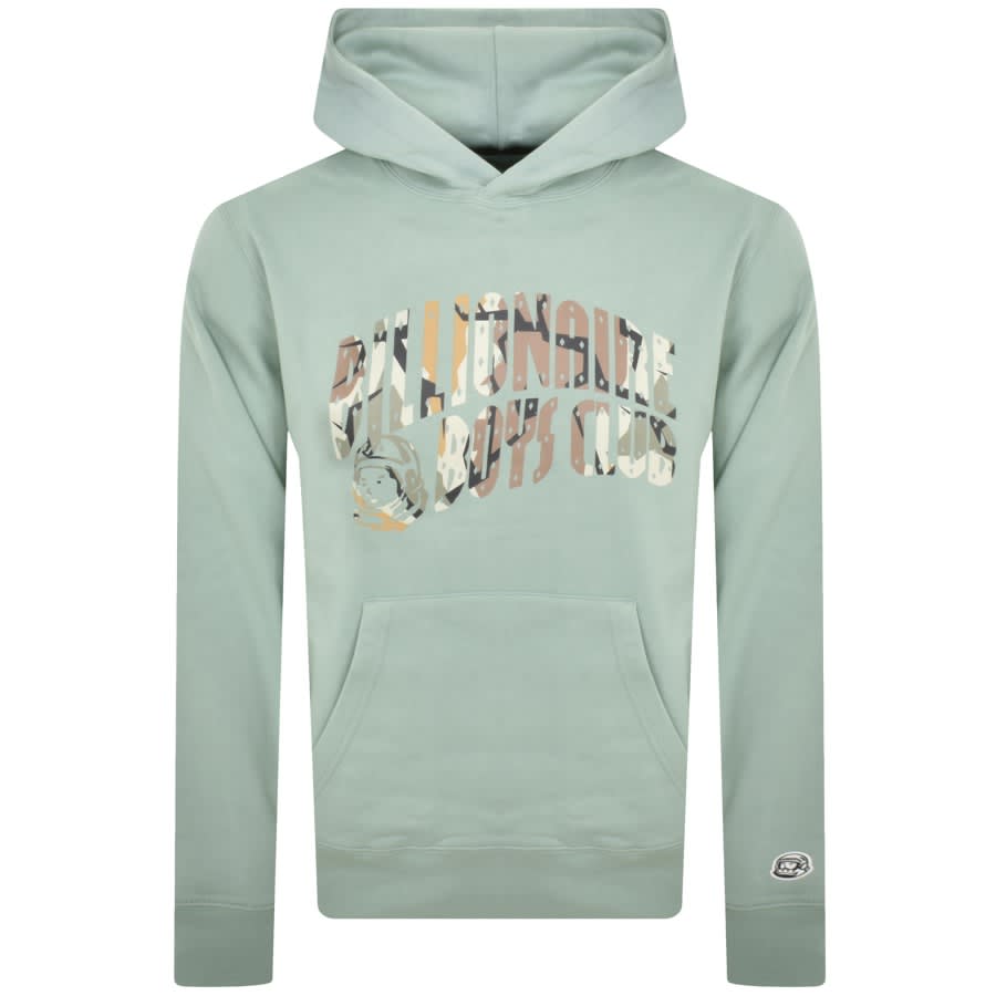 Image number 1 for Billionaire Boys Camo Arch Logo Hoodie Green