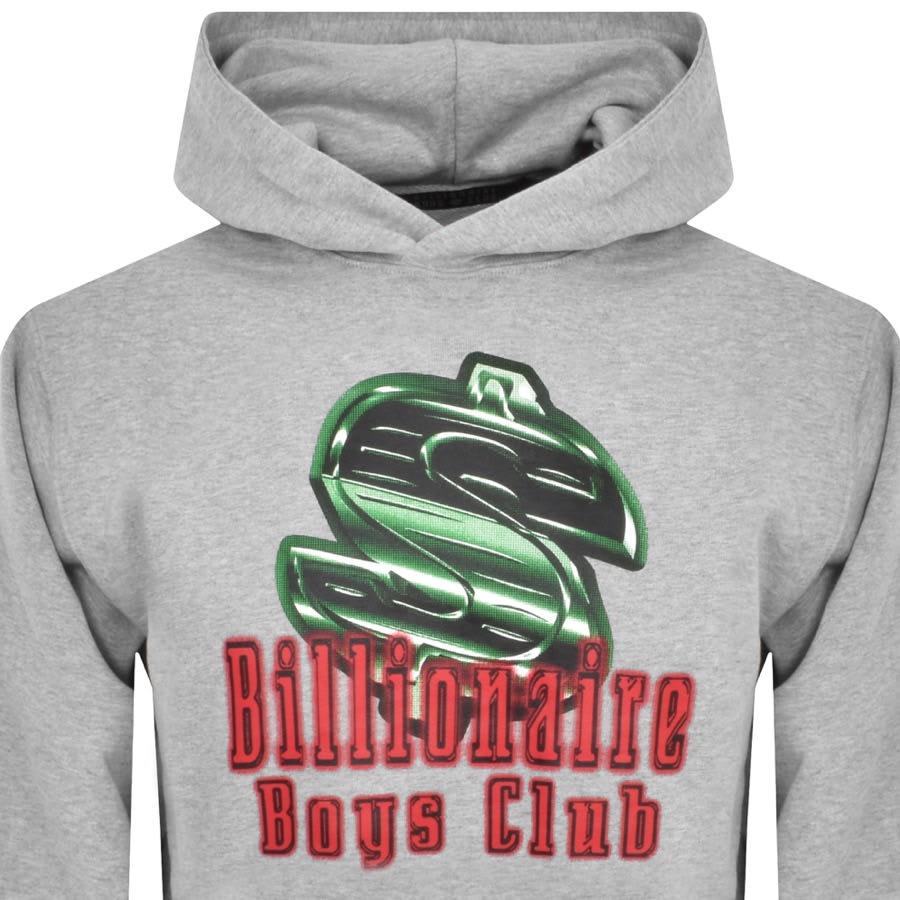 Image number 2 for Billionaire Boys Dollar Sign Logo Hoodie Grey
