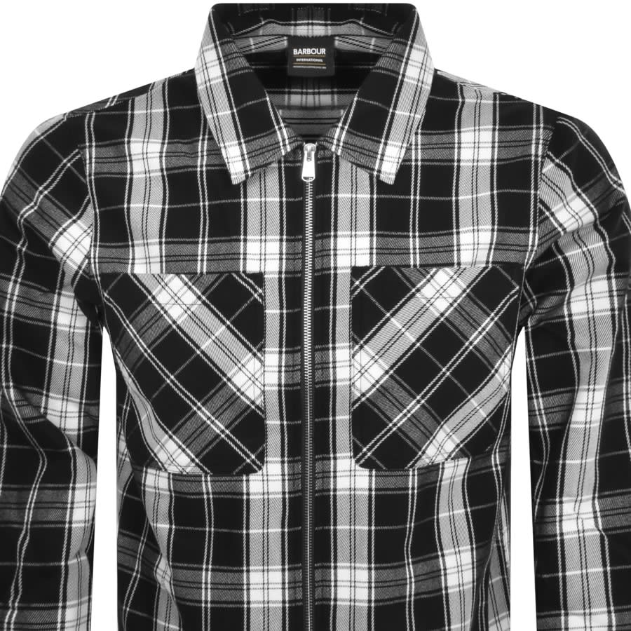 Image number 2 for Barbour International Diode Overshirt Black