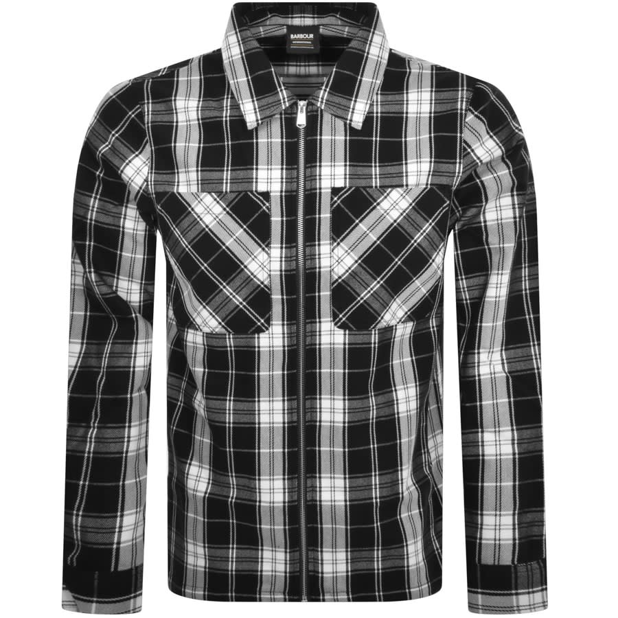 Image number 1 for Barbour International Diode Overshirt Black