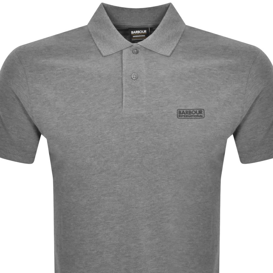 Image number 2 for Barbour International Essential Polo T Shirt Grey