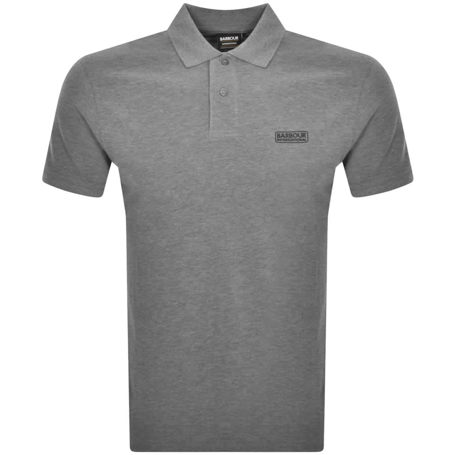 Image number 1 for Barbour International Essential Polo T Shirt Grey