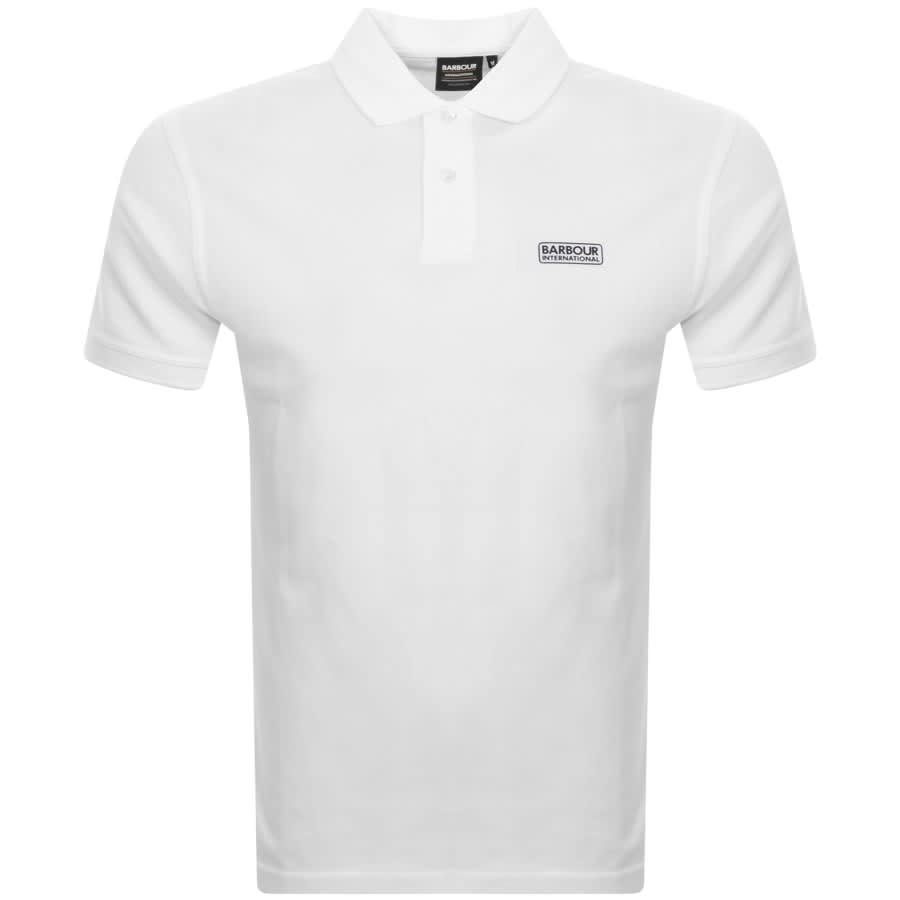 Image number 1 for Barbour International Essential Polo T Shirt White