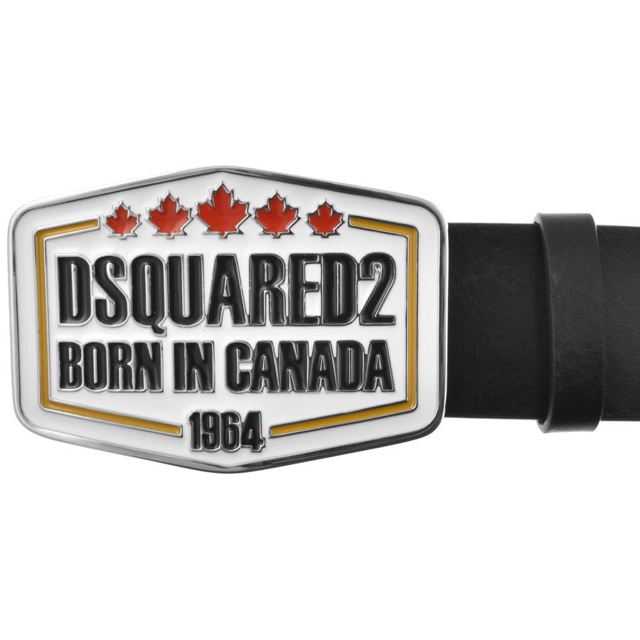 Image number 3 for DSQUARED2 Plaque Belt Black