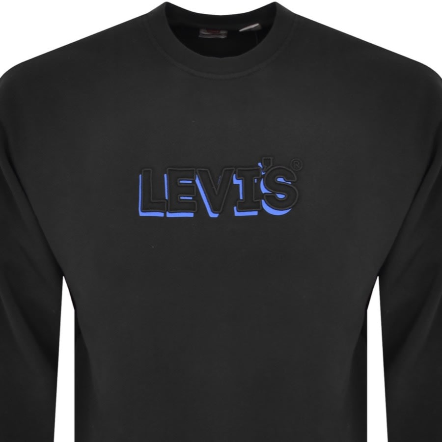 Image number 2 for Levis Relaxed Graphic Sweatshirt Black