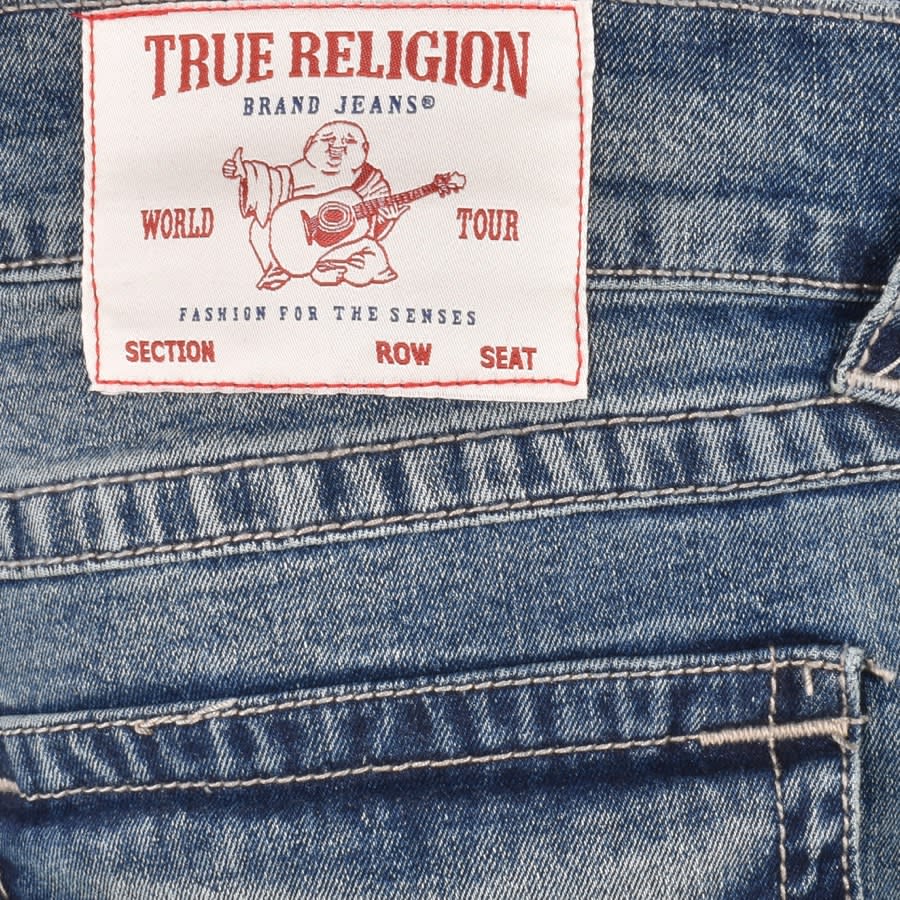 Image number 3 for True Religion Rocco Mid Wash Skinny Jeans Blue