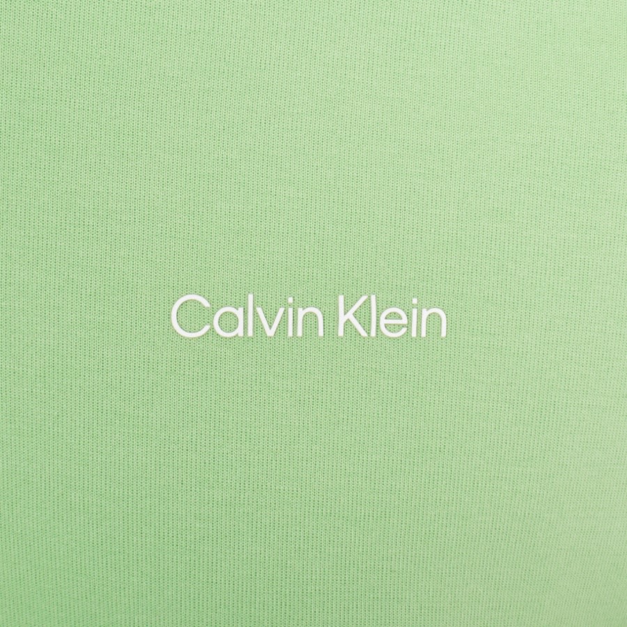 Image number 3 for Calvin Klein Micro Logo Repreve Sweatshirt Green