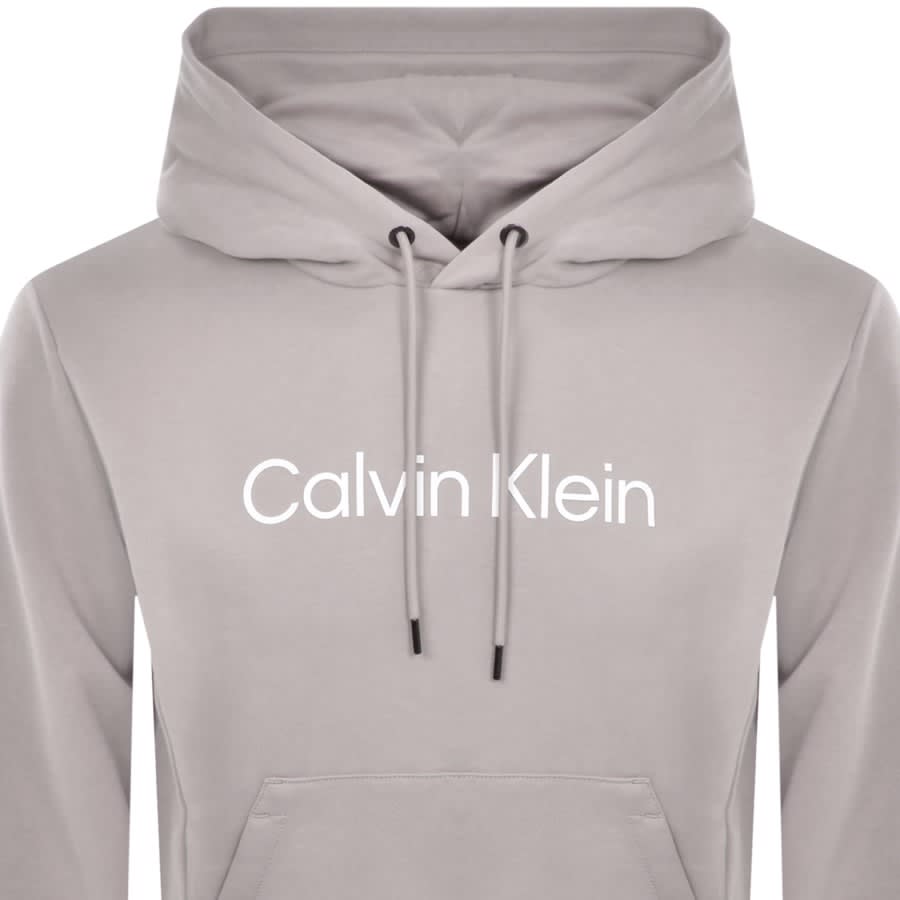 Image number 2 for Calvin Klein Cotton Comfort Hoodie Grey
