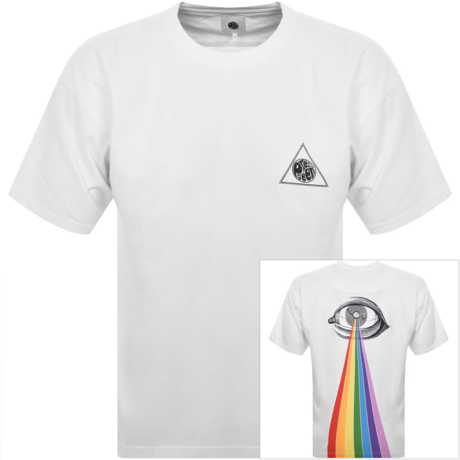 Image number 1 for Pretty Green Optical Oversized T Shirt White
