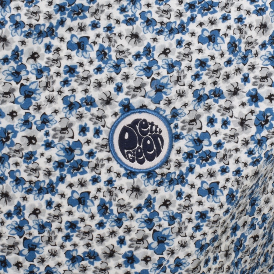 Image number 3 for Pretty Green Floral Long Sleeve Shirt White