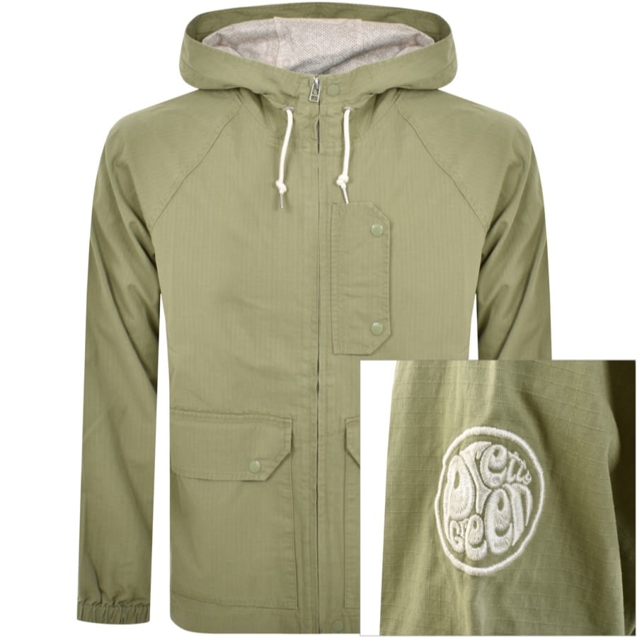 Image number 1 for Pretty Green Prestleigh Full Zip Jacket Khaki