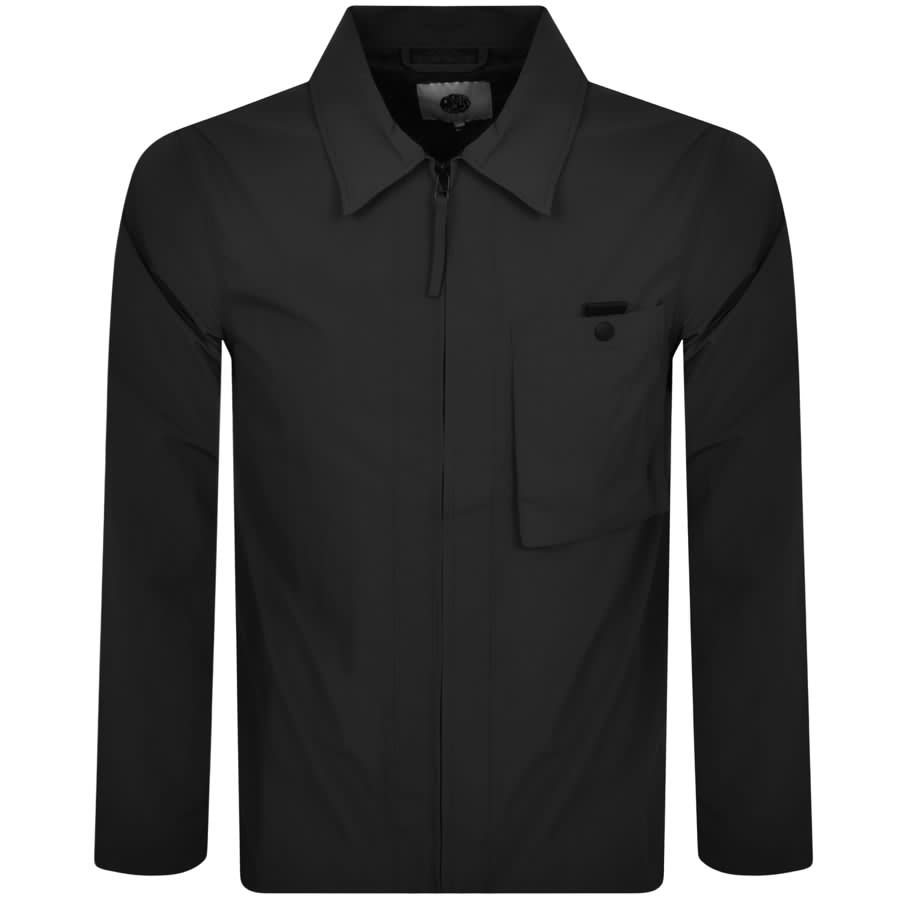 Pretty Green Heaton Zip Overshirt Black | Mainline Menswear
