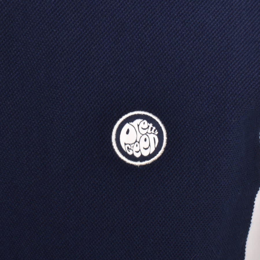 Image number 3 for Pretty Green Prestleigh Zip Neck T Shirt Navy