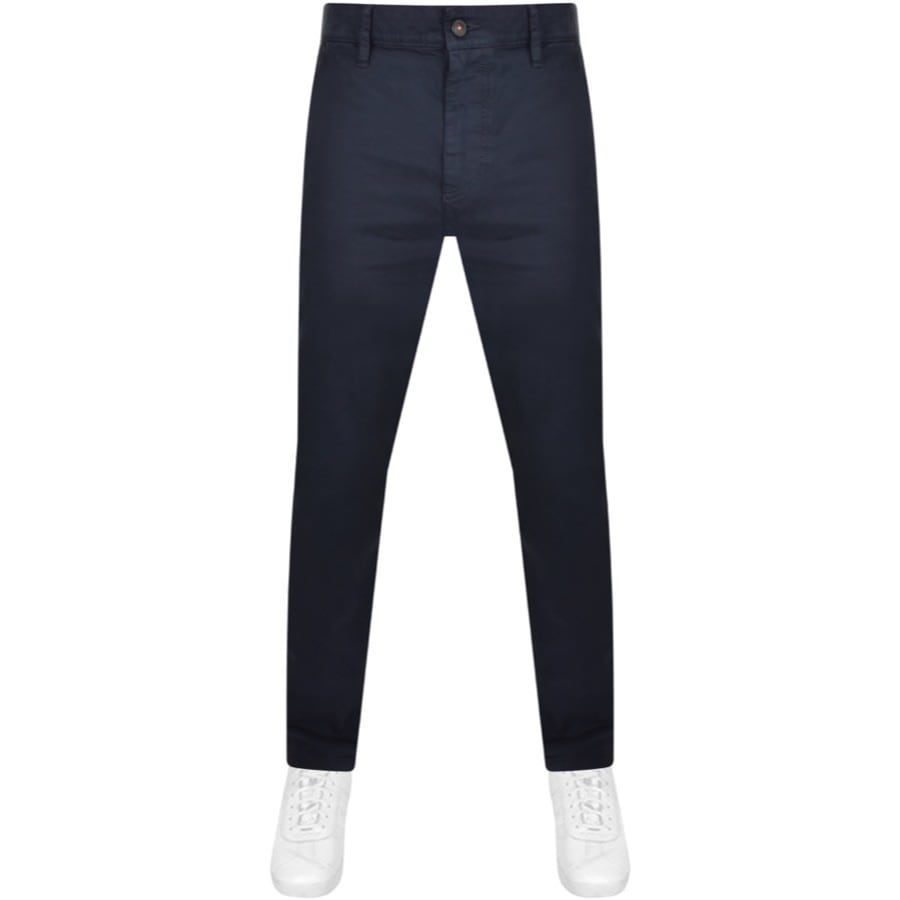 Image number 1 for BOSS Tapered Chinos Navy