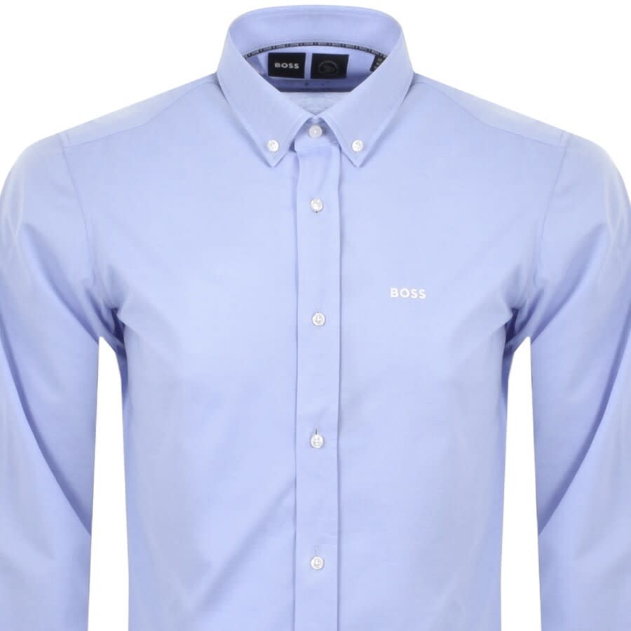 Image number 2 for BOSS P Joe Long Sleeve Shirt Blue