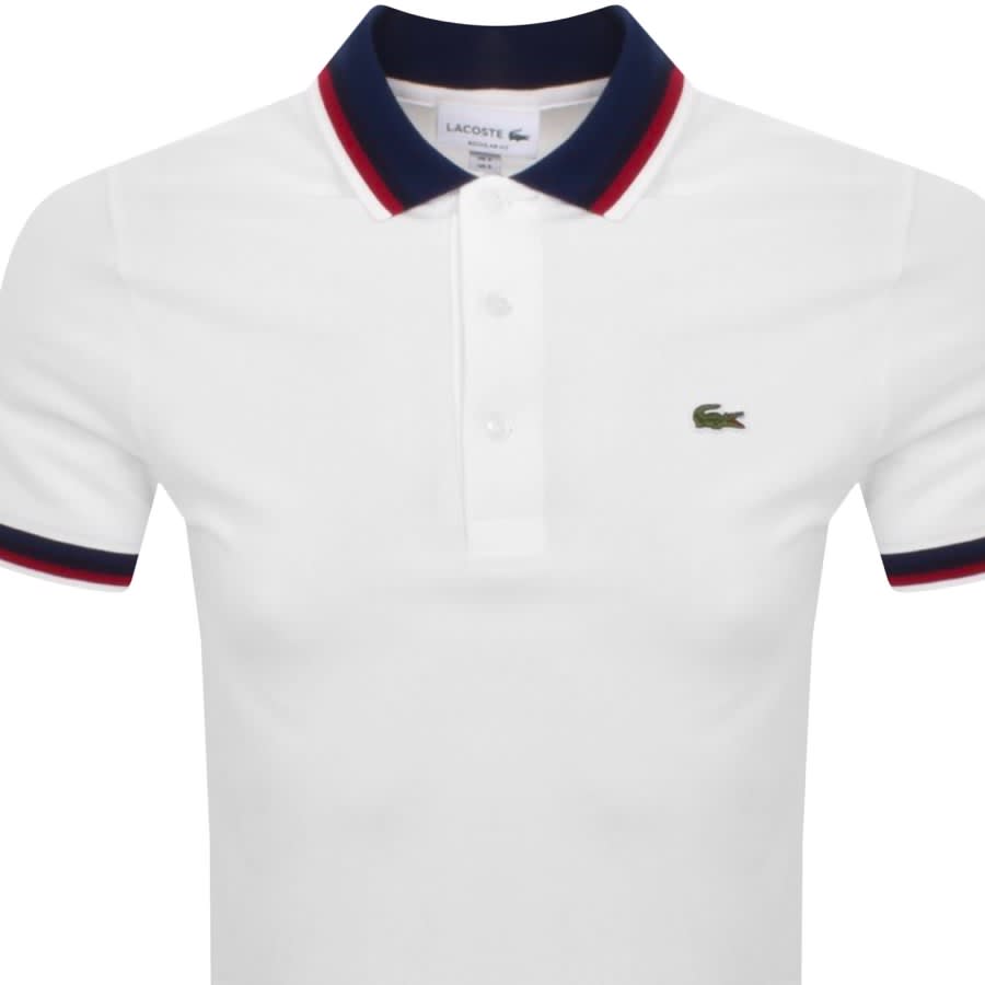 Image number 2 for Lacoste Short Sleeve Essentials Polo T Shirt White