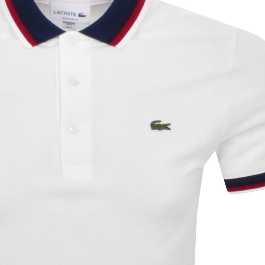 Image number 3 for Lacoste Short Sleeve Essentials Polo T Shirt White