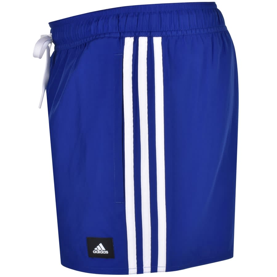 Image number 3 for adidas 3 Stripes Swim Shorts Blue
