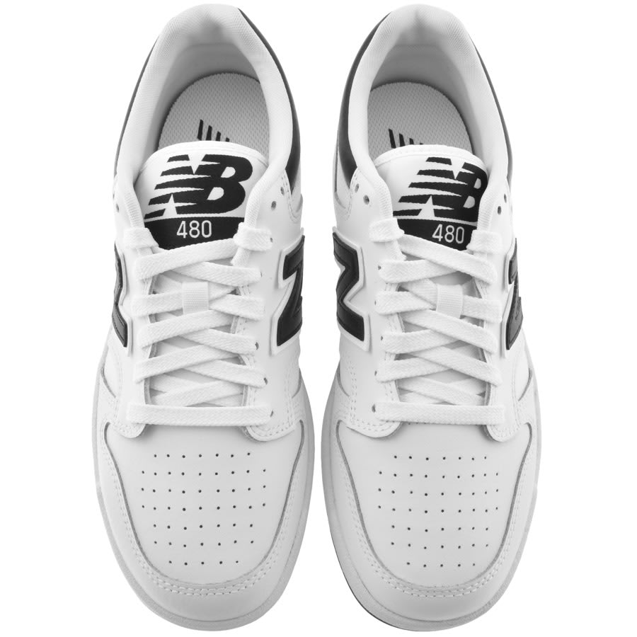 Image number 3 for New Balance 480 Trainers White