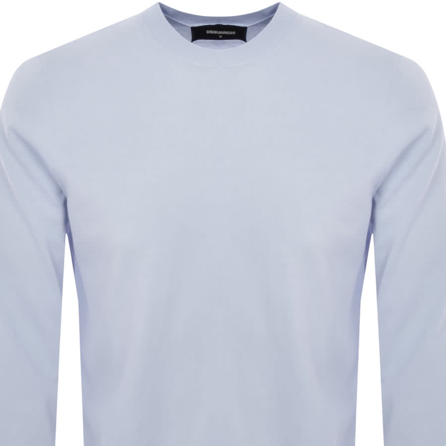 Image number 2 for DSQUARED2 Crew Neck Knit Jumper Blue