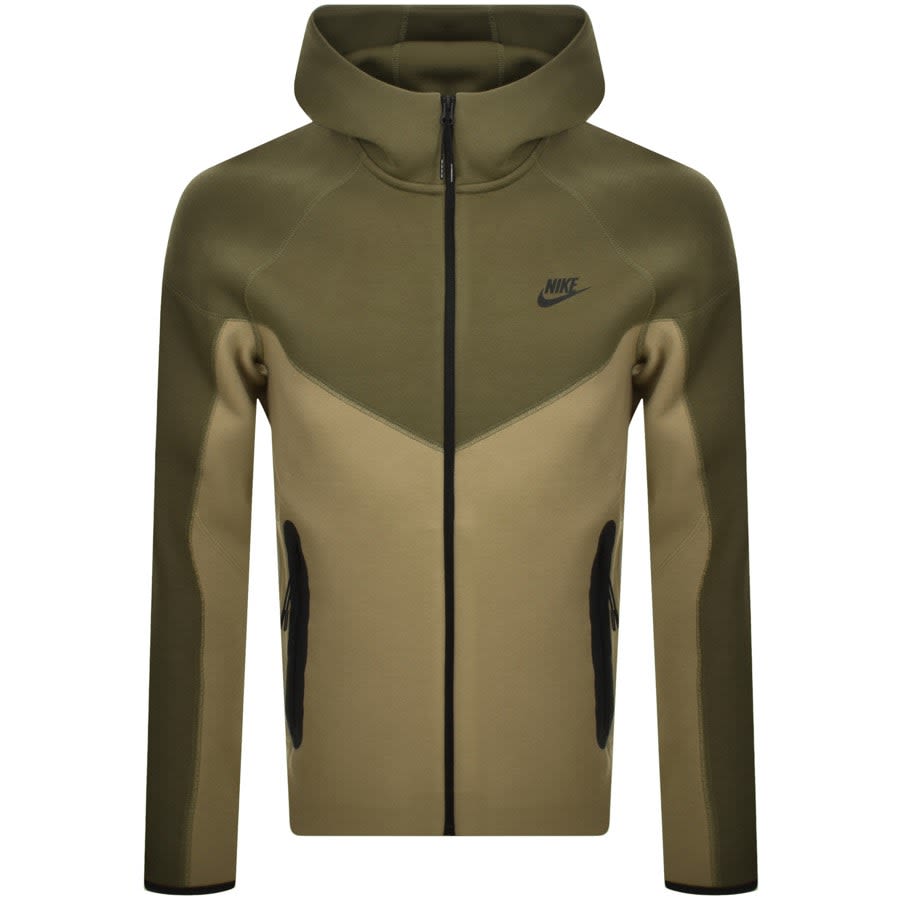 Image number 1 for Nike Sportswear Tech Full Zip Hoodie Green