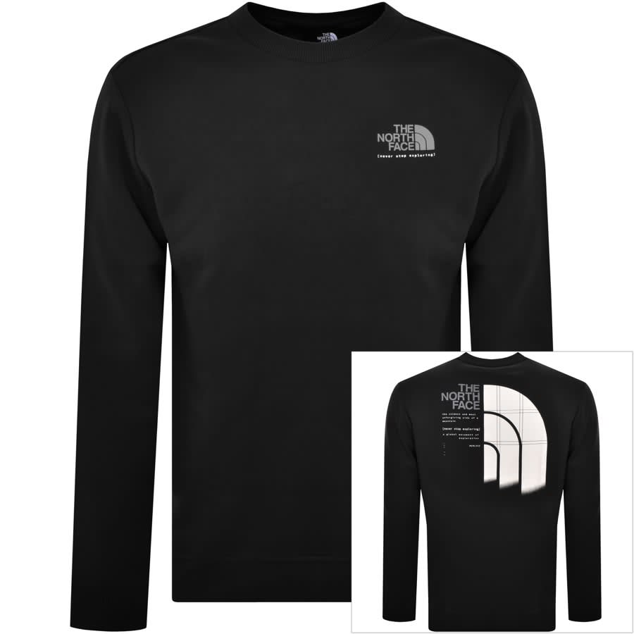 Image number 1 for The North Face Crew Neck Sweatshirt Black