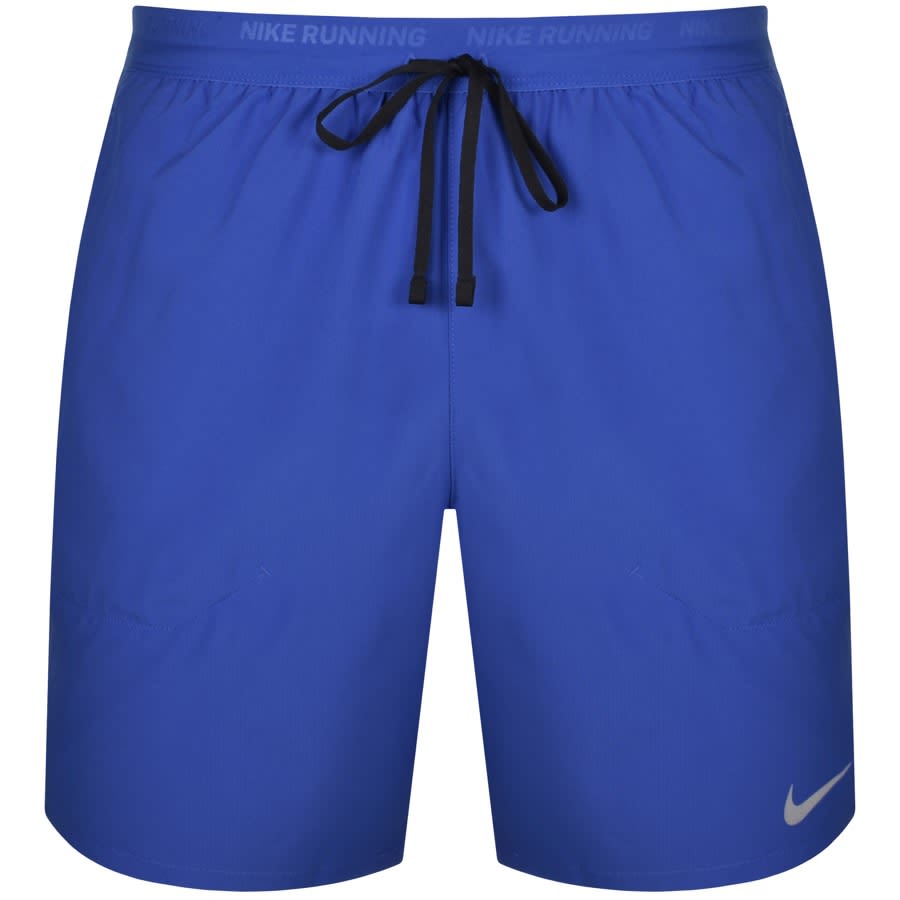 Image number 1 for Nike Training Stride 2 In 1 Running Shorts Blue