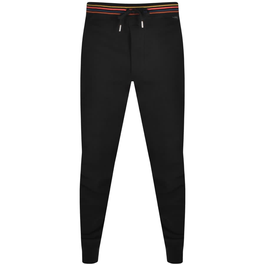 Image number 1 for Paul Smith Lounge Artist Rib Joggers Black