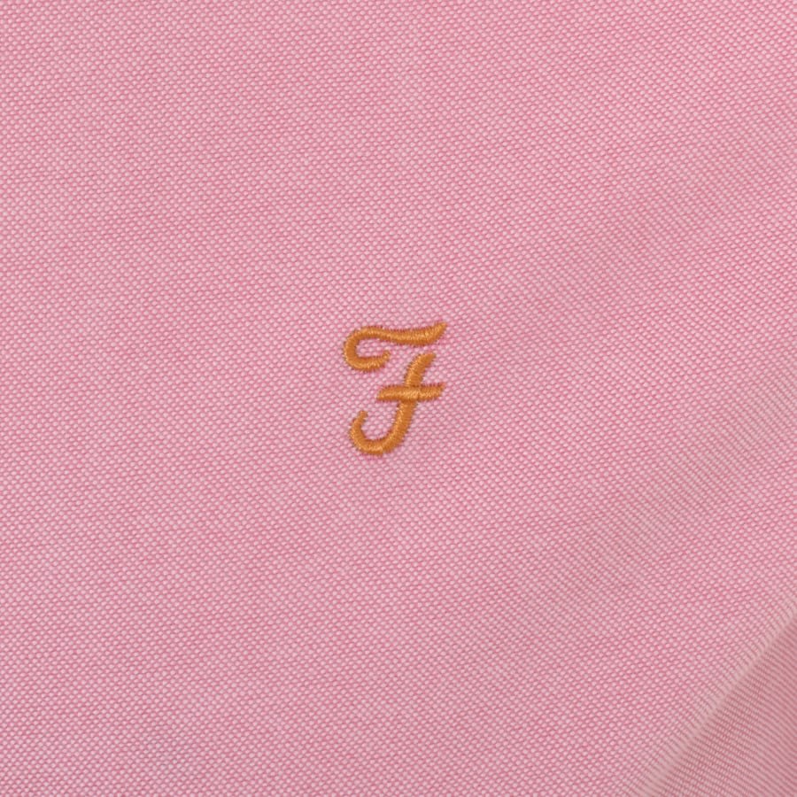 Image number 3 for Farah Vintage Brewer Long Sleeve Shirt Pink