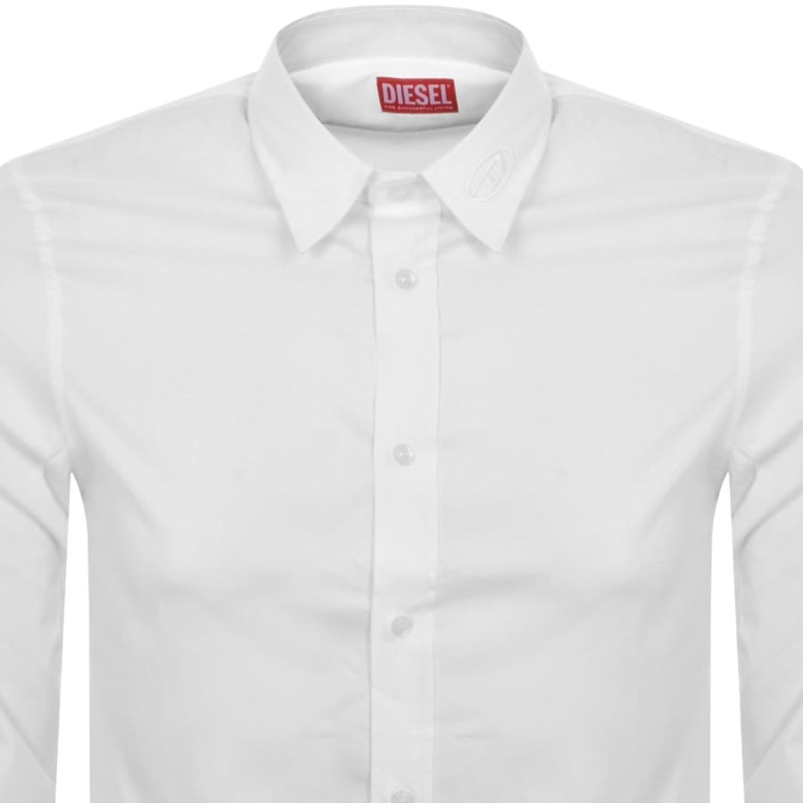 Image number 2 for Diesel Long Sleeve S Benny CL Shirt White