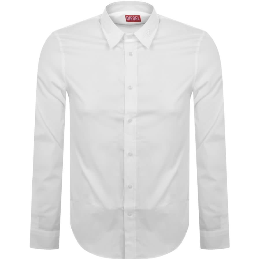 Image number 1 for Diesel Long Sleeve S Benny CL Shirt White
