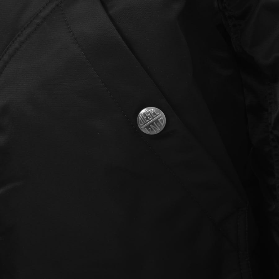 Image number 4 for Diesel Logo J Mattan Reversible Jacket Black