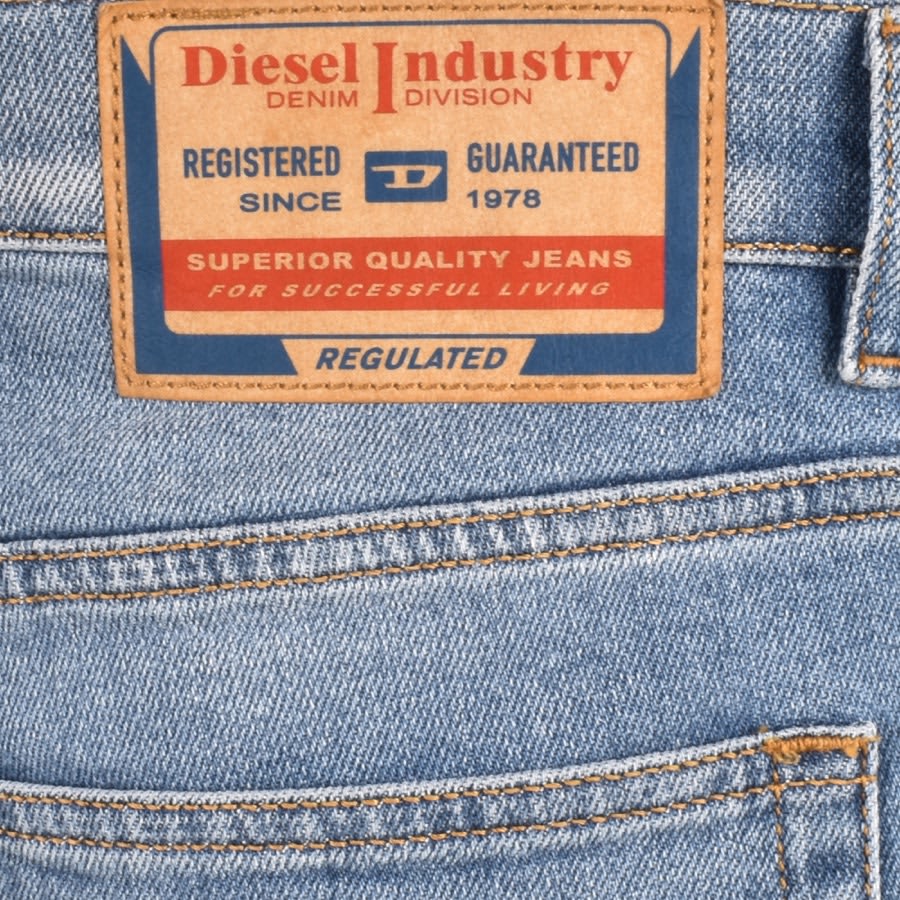 Image number 3 for Diesel D Strukt Slim Fit Mid Wash Jeans Blue
