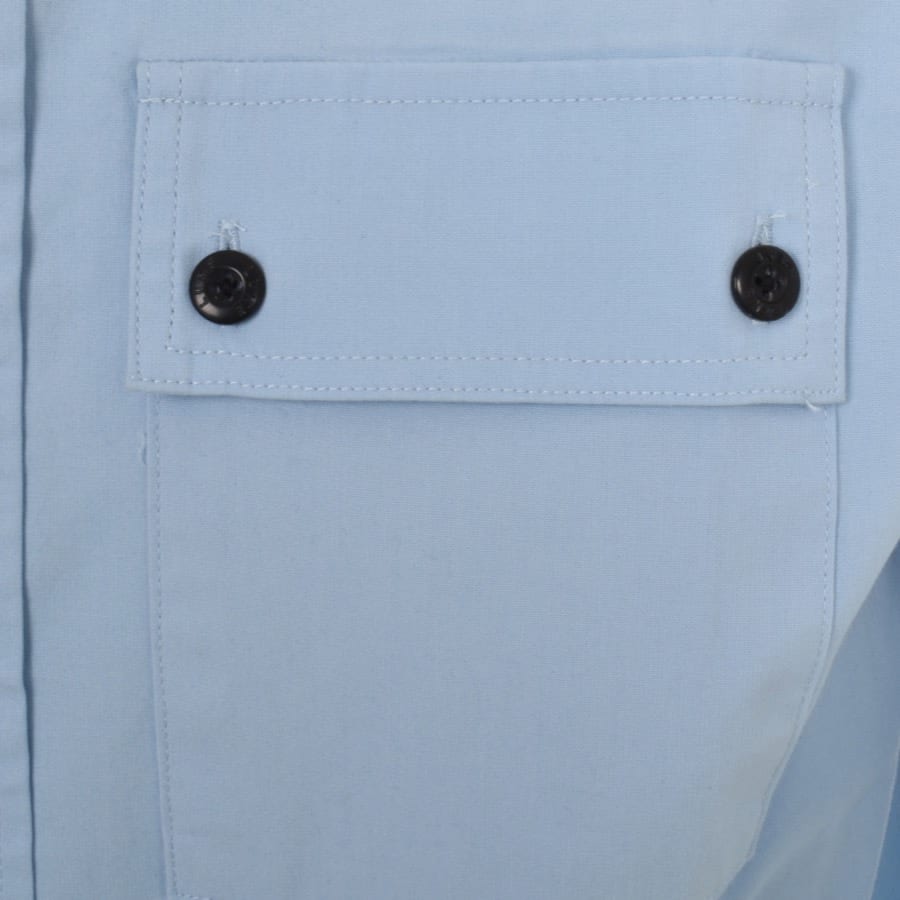 Luke 1977 Short Sleeve Kilmartin Shirt Blue Mainline Menswear Canada