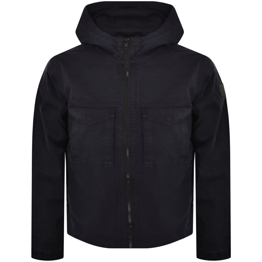 Image number 2 for BOSS Loghy Overshirt Jacket Navy