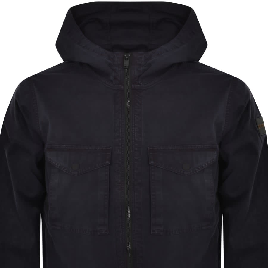 Image number 3 for BOSS Loghy Overshirt Jacket Navy