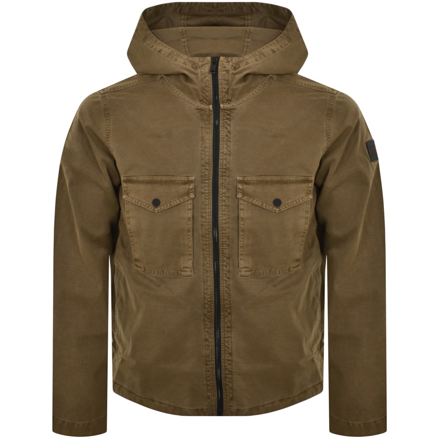 Image number 2 for BOSS Loghy Overshirt Jacket Green