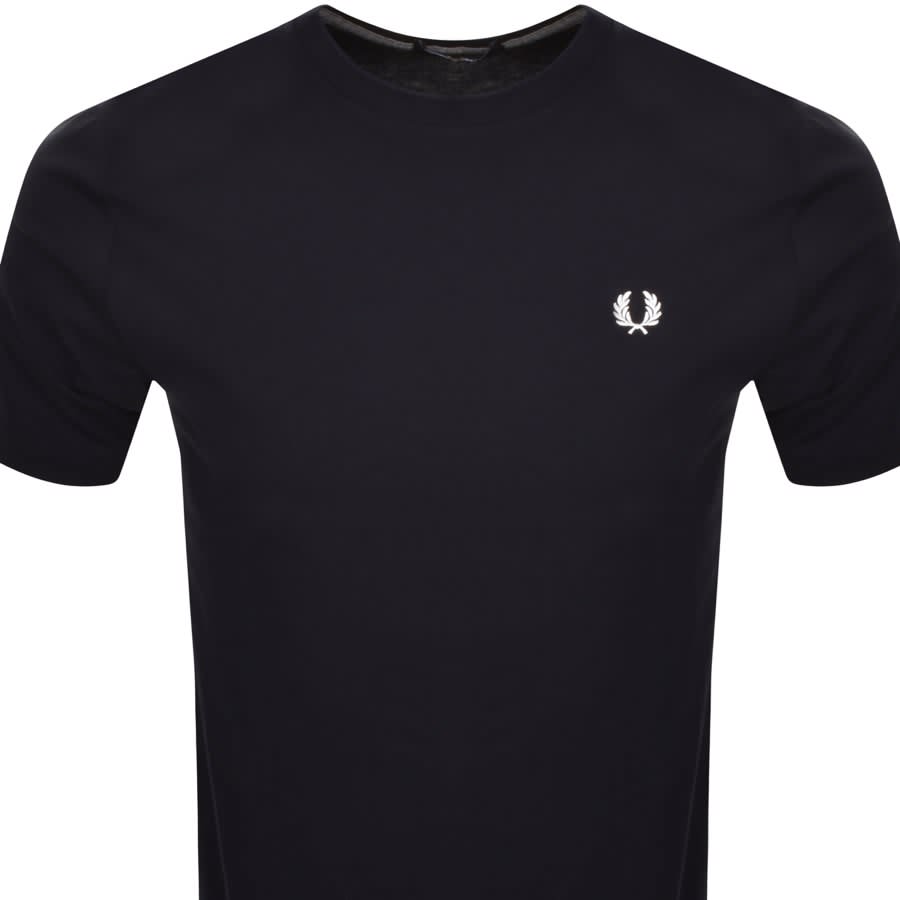 Image number 2 for Fred Perry Crew Neck T Shirt Navy