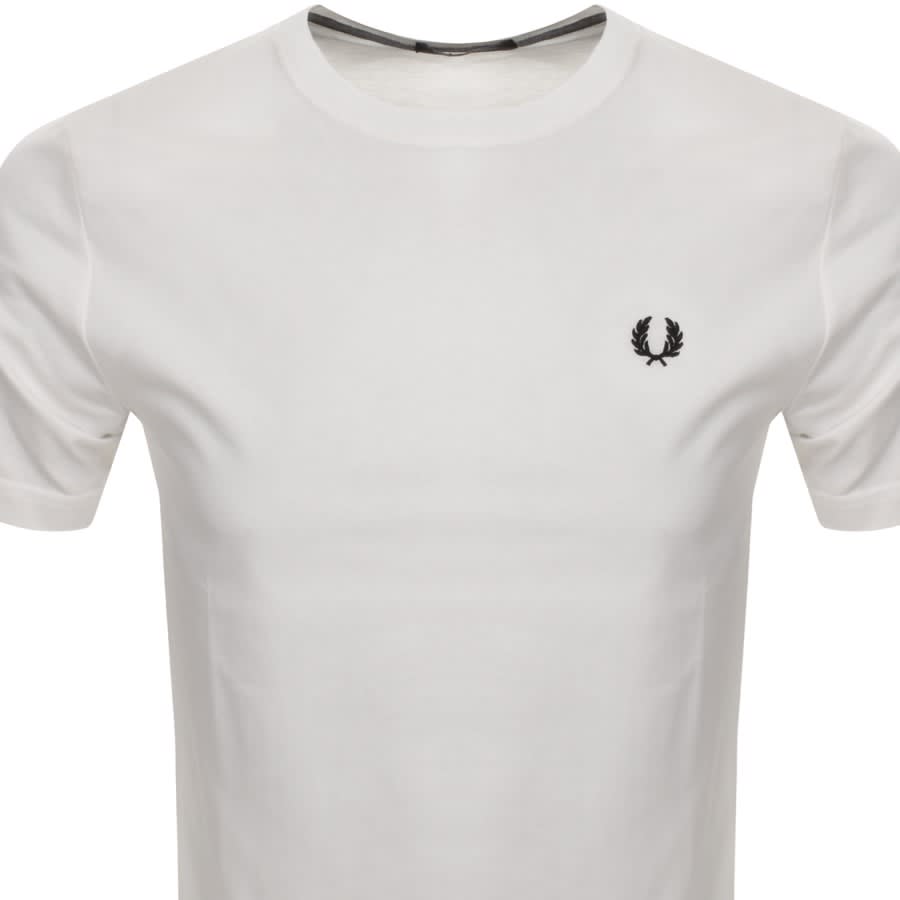 Image number 2 for Fred Perry Crew Neck T Shirt White