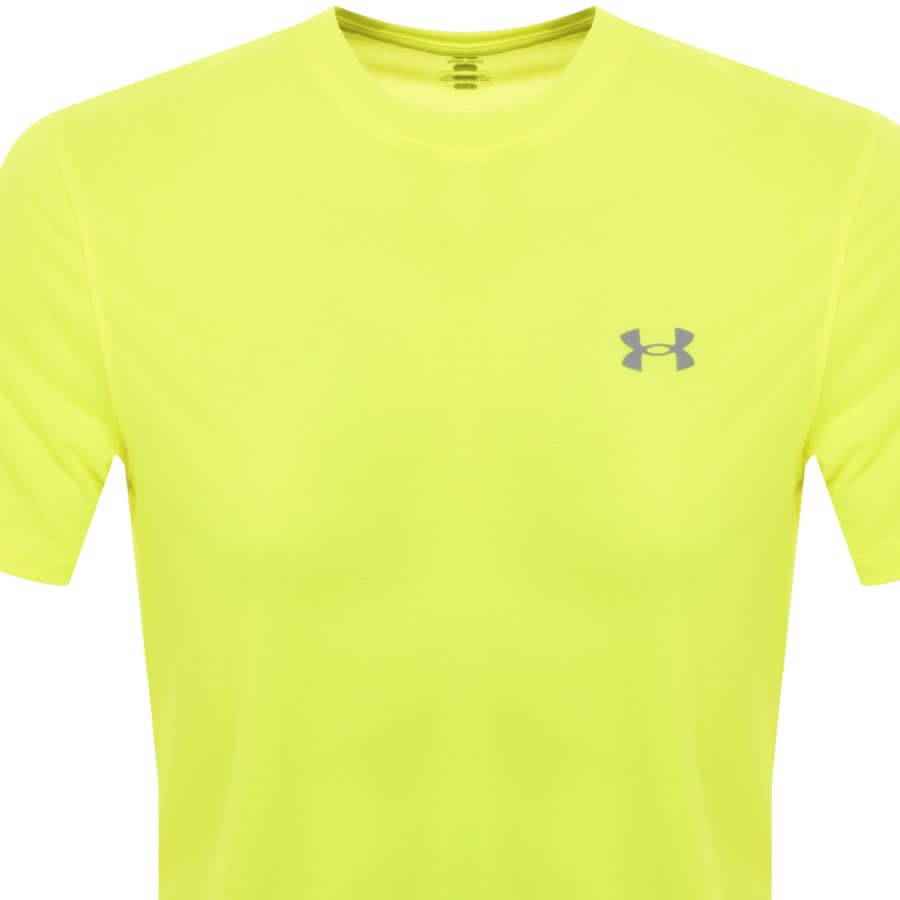 Image number 2 for Under Armour Streaker T Shirt Yellow