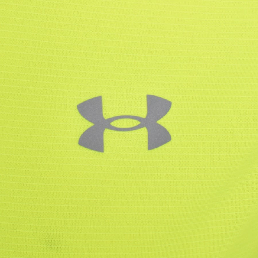 Image number 3 for Under Armour Streaker T Shirt Yellow