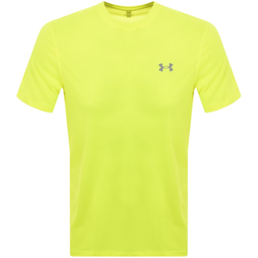 Image number 1 for Under Armour Streaker T Shirt Yellow