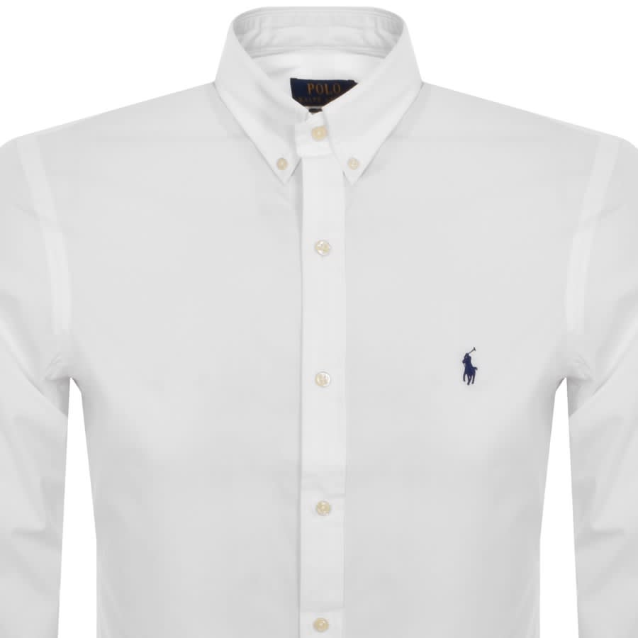 Image number 2 for Ralph Lauren Slim Fit Sport Shirt White