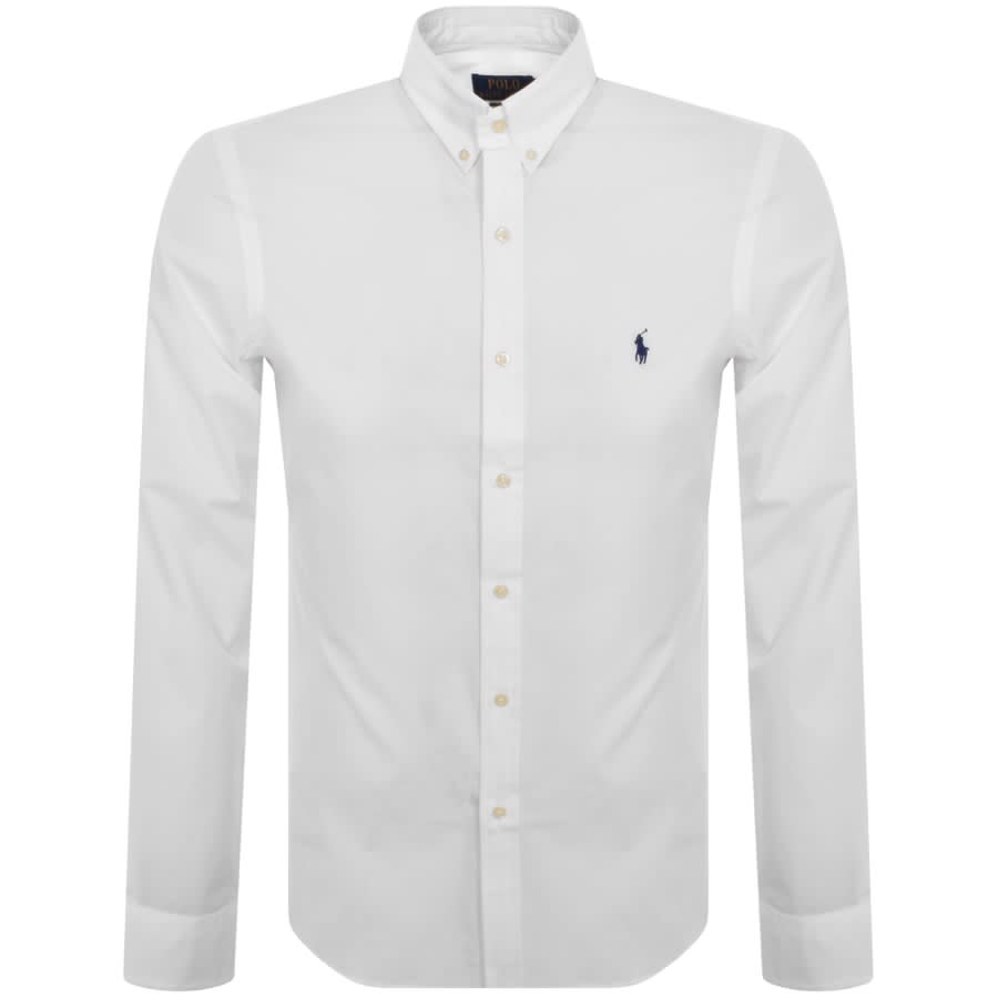 Image number 1 for Ralph Lauren Slim Fit Sport Shirt White