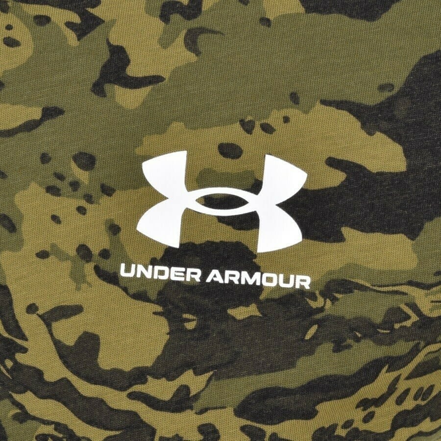 Image number 3 for Under Armour Camo Short Sleeve T Shirt Green