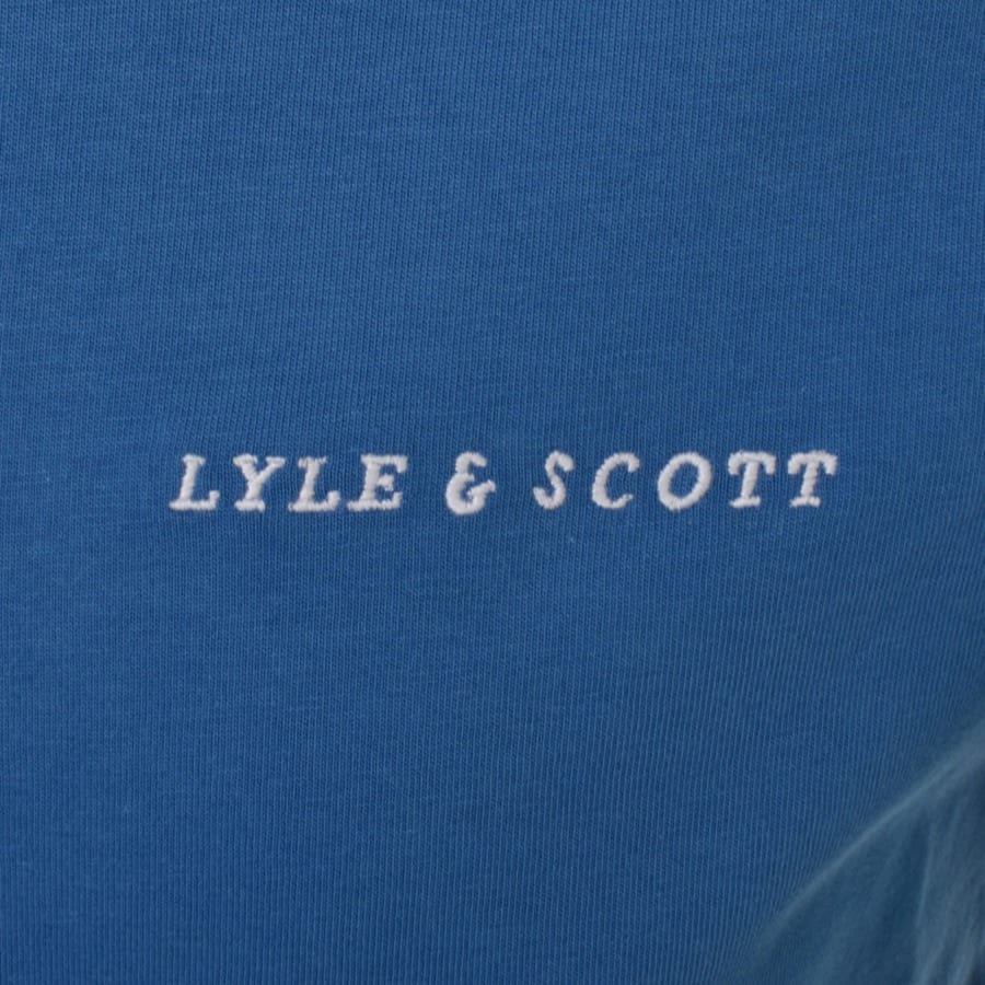 Image number 3 for Lyle And Scott Embroidered T Shirt Blue