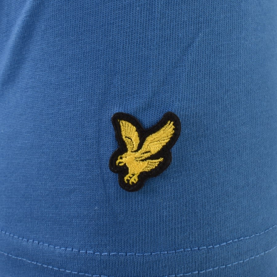 Image number 4 for Lyle And Scott Embroidered T Shirt Blue