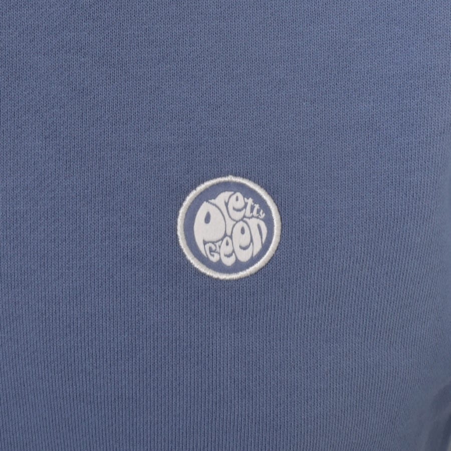 Image number 3 for Pretty Green Cascade Logo Sweatshirt Blue