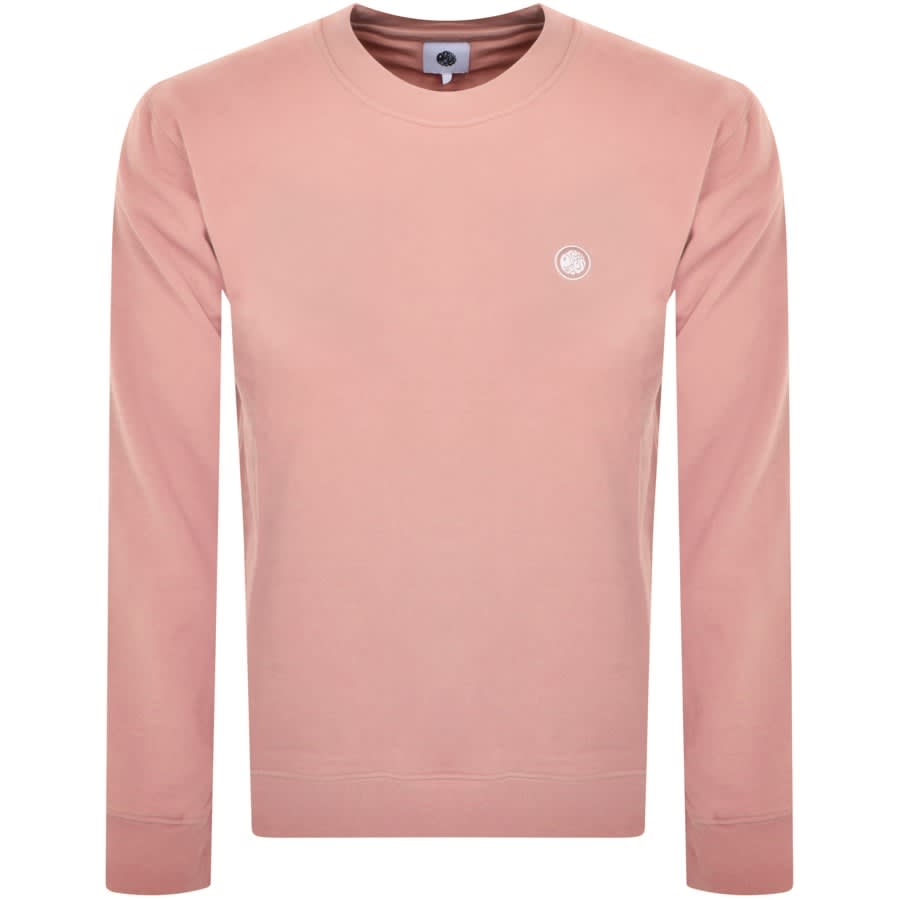 Image number 1 for Pretty Green Cascade Logo Sweatshirt Pink